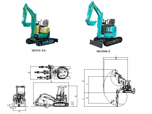 小型バックホー標準0.25㎥未満（0.04㎥）｜レンタル rental カンキ kanki 建機 工場用機械 レンタカー 高所作業車 測量機 ハウス  鋼材 仮設 金物